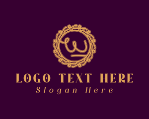 Baroque Decor Letter W Logo