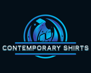 Shirt Laundry Cleaning logo design