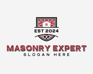 Brick Construction Masonry logo design