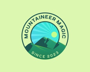 Outdoor Mountain Hiking logo design