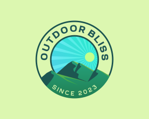 Outdoor Mountain Hiking logo design