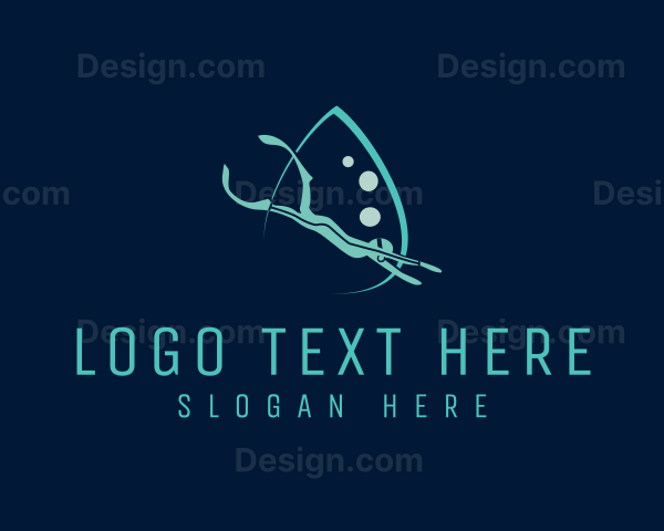 Underwater Scuba Diver Logo