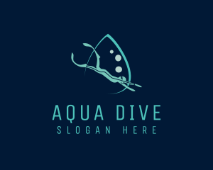 Underwater Scuba Diver  logo design