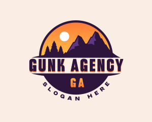 Mountain Travel Getaway logo design