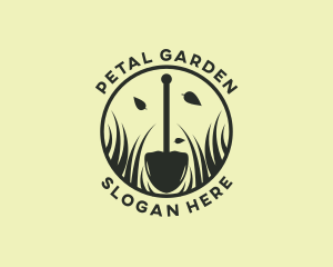 Grass Shovel Landscaping logo design