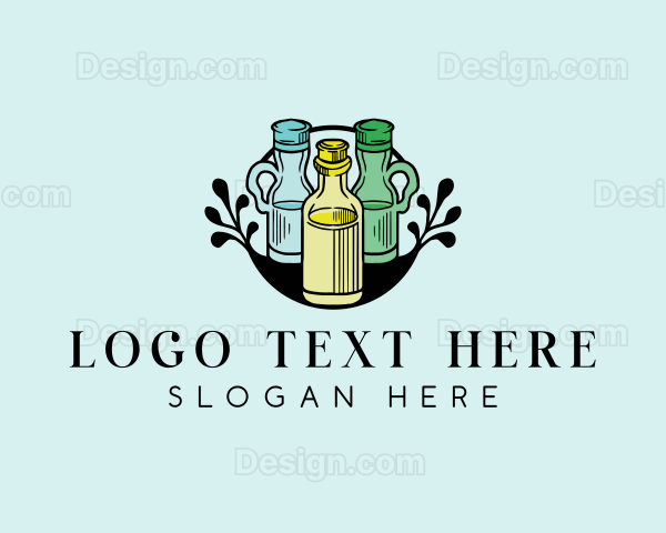 Seasoning Flask Bottle Logo