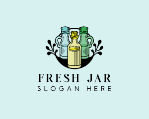 Seasoning Flask Bottle logo design