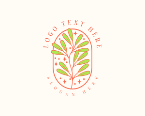 Elegant Botanical Leaf logo