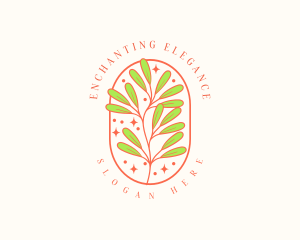 Elegant Botanical Leaf logo design