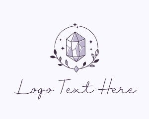 Luxe Wreath Gemstone logo