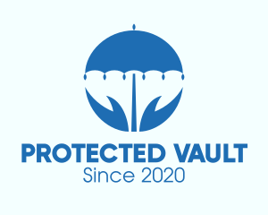 Blue Umbrella Protection logo design