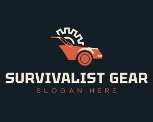 Transport Car Gear logo design