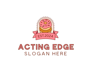 Donut Dessert Sweet logo design