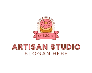 Donut Dessert Sweet logo design