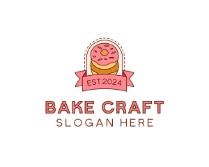 Donut Dessert Sweet logo design