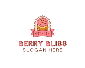 Donut Dessert Sweet logo design