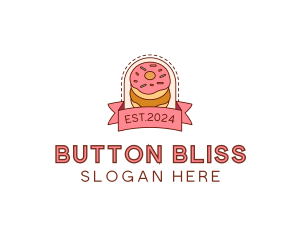 Donut Dessert Sweet logo design