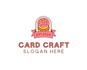 Donut Dessert Sweet logo design