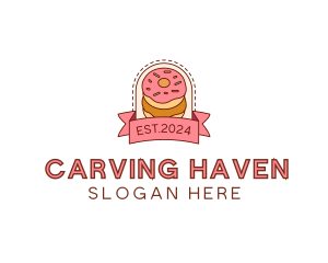 Donut Dessert Sweet logo design