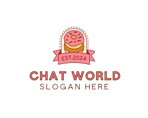 Donut Dessert Sweet logo design