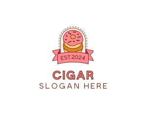 Donut Dessert Sweet logo design