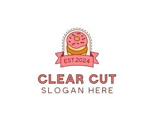 Donut Dessert Sweet logo design