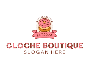 Donut Dessert Sweet logo design