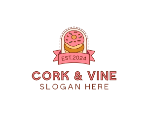 Donut Dessert Sweet logo design