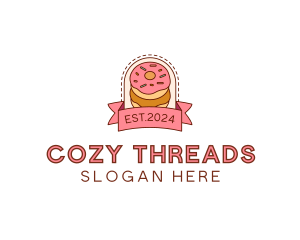 Donut Dessert Sweet logo design