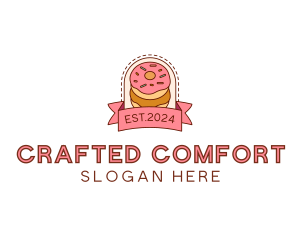 Donut Dessert Sweet logo design