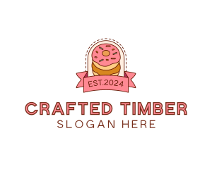 Donut Dessert Sweet logo design