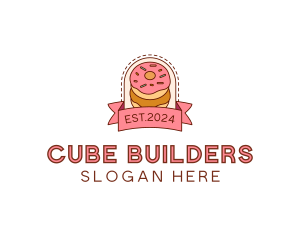 Donut Dessert Sweet logo design