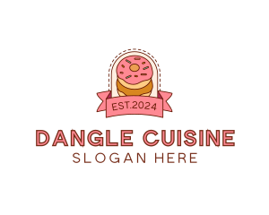 Donut Dessert Sweet logo design