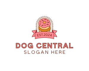 Donut Dessert Sweet logo design