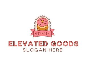 Donut Dessert Sweet logo design