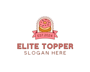 Donut Dessert Sweet logo design