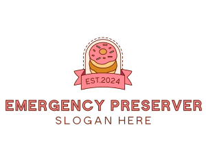 Donut Dessert Sweet logo design