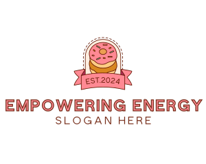 Donut Dessert Sweet logo design