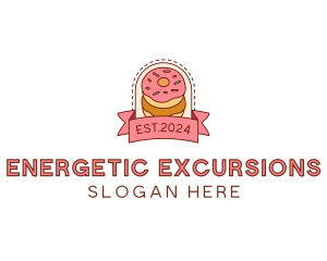 Donut Dessert Sweet logo design