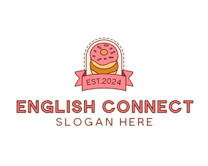 Donut Dessert Sweet logo design