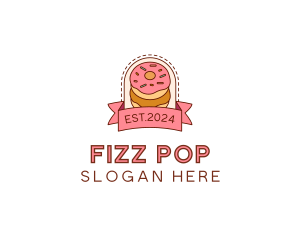 Donut Dessert Sweet logo design