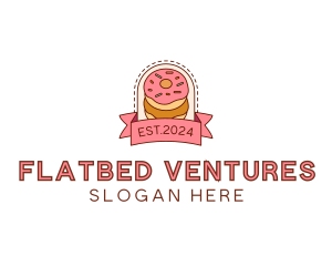 Donut Dessert Sweet logo design