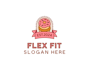 Donut Dessert Sweet logo design