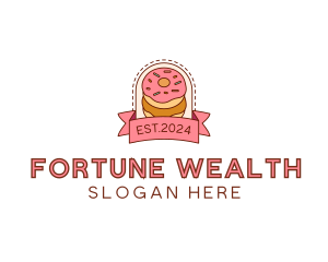 Donut Dessert Sweet logo design