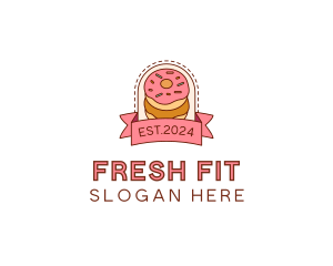 Donut Dessert Sweet logo design