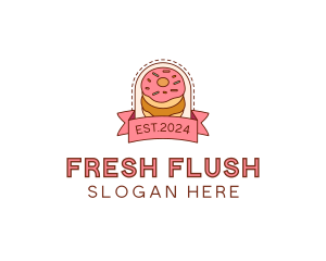 Donut Dessert Sweet logo design