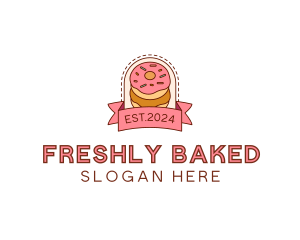 Donut Dessert Sweet logo design