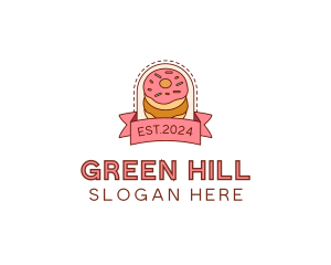 Donut Dessert Sweet logo design