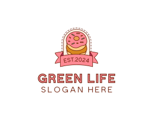 Donut Dessert Sweet logo design