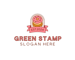 Donut Dessert Sweet logo design